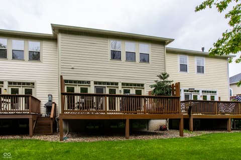 Backyard at 207 Wakefield Way, Zionsville, IN