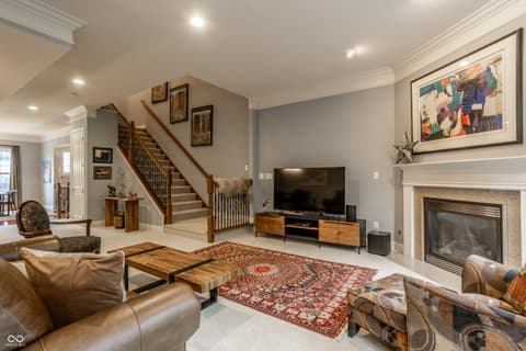 Living room at 207 Wakefield Way, Zionsville, IN