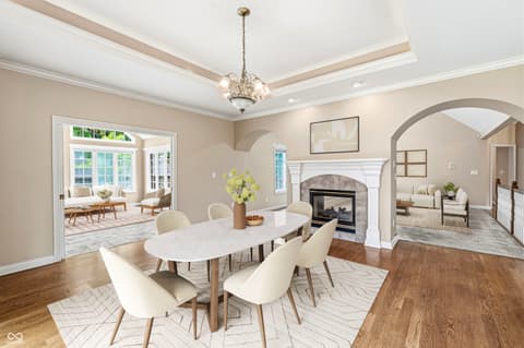 Dining room at 16495 Stony Ridge Drive, Noblesville, IN