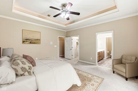 Primary bedroom at 16495 Stony Ridge Drive, Noblesville, IN