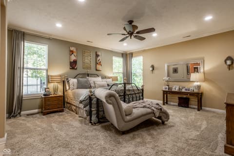 Primary bedroom at 2544 Milano Drive, Carmel, IN