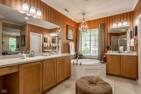 Primary bathroom at 2544 Milano Drive, Carmel, IN