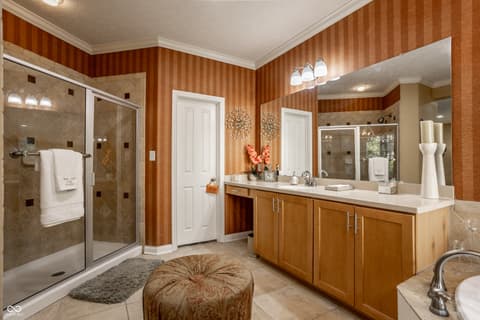 Primary bathroom at 2544 Milano Drive, Carmel, IN