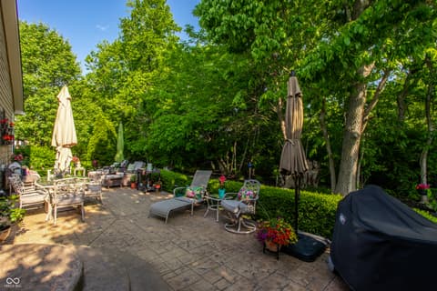 Outdoor living area at 2544 Milano Drive, Carmel, IN