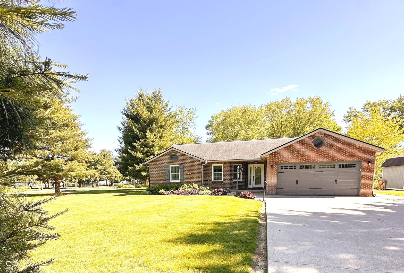 Front exterior at 7527 W 1000 S, Fortville, IN
