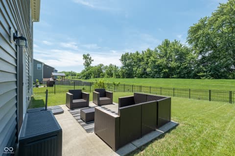 Outdoor living area at 4240 Evening Sky Way, Indianapolis, IN
