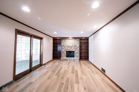 Family room at 3017 Lucann Street, Carmel, IN
