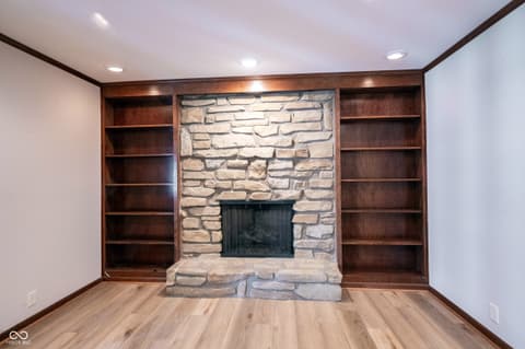Family room at 3017 Lucann Street, Carmel, IN
