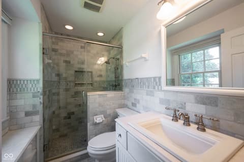 Primary bathroom at 3017 Lucann Street, Carmel, IN