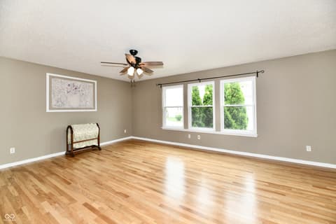 Primary bedroom at 9890 Sapphire Berry Lane, Fishers, IN