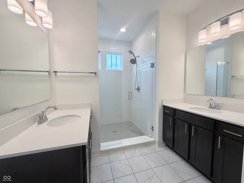 Primary bathroom at 6931 Pickett Place, Carmel, IN
