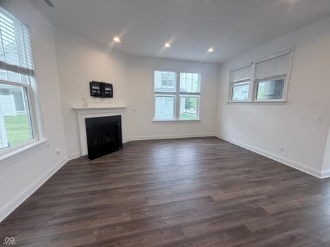 Family room at 6931 Pickett Place, Carmel, IN