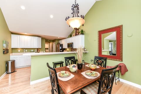 Dining room at 13836 Rue Fontaine Lane, McCordsville, IN