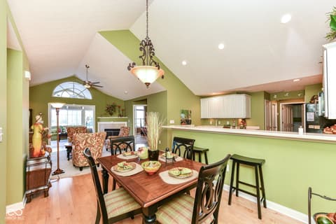 Dining room at 13836 Rue Fontaine Lane, McCordsville, IN