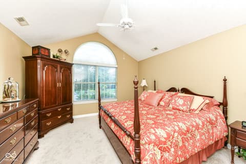 Primary bedroom at 13836 Rue Fontaine Lane, McCordsville, IN