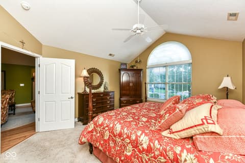 Primary bedroom at 13836 Rue Fontaine Lane, McCordsville, IN