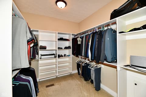 Walk In Closets — 13558 Water Crest Drive, Fishers, IN