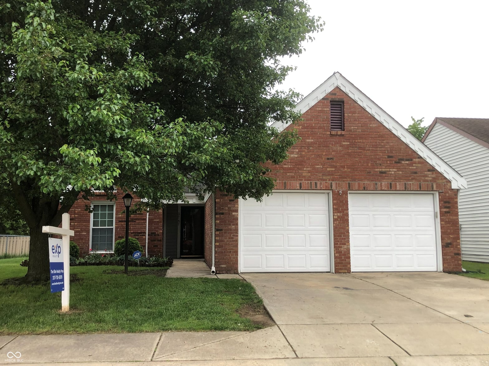 Front exterior at 3747 Riverwood Drive, Indianapolis, IN