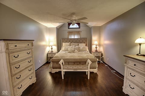 Primary bedroom at 3747 Riverwood Drive, Indianapolis, IN