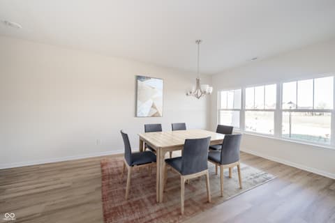 Dining room at 6204 Fairview Drive, McCordsville, IN