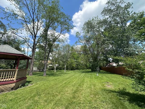 Yard at 7669 Pinesprings East Drive, Indianapolis, IN