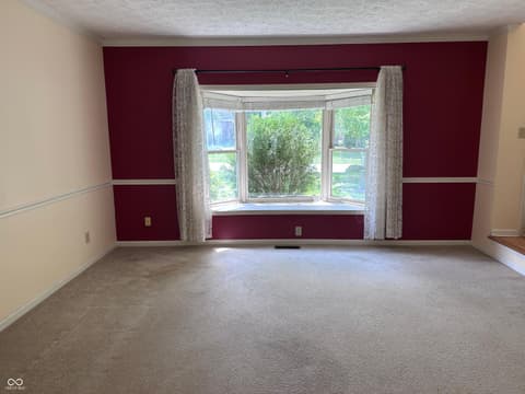 Living room at 7669 Pinesprings East Drive, Indianapolis, IN