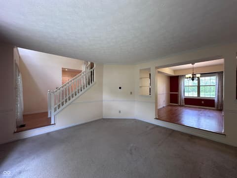 Living room at 7669 Pinesprings East Drive, Indianapolis, IN