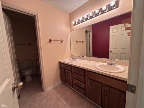 Bathroom at 7669 Pinesprings East Drive, Indianapolis, IN