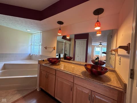 Primary bathroom at 7669 Pinesprings East Drive, Indianapolis, IN
