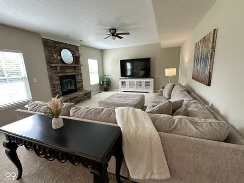 Living room at 12268 Hawks Nest Drive, Fishers, IN