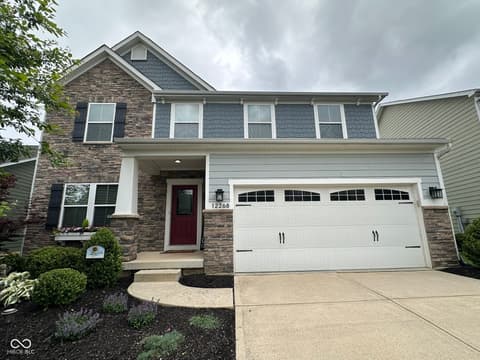 Front exterior at 12268 Hawks Nest Drive, Fishers, IN