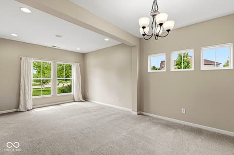 Dining room at 5654 W Woodstock Trail, McCordsville, IN