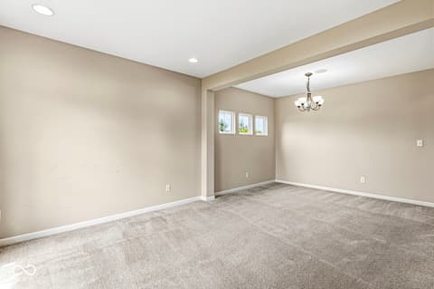 Living room at 5654 W Woodstock Trail, McCordsville, IN