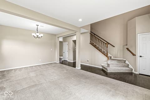Living room at 5654 W Woodstock Trail, McCordsville, IN
