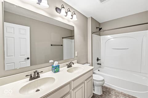 Bathroom at 5654 W Woodstock Trail, McCordsville, IN