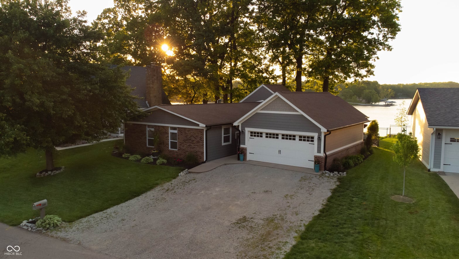 Front exterior at 240 Bayview Drive, Cicero, IN