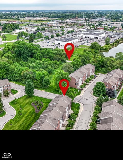 Aerial view at 9060 Rider Drive, Fishers, IN