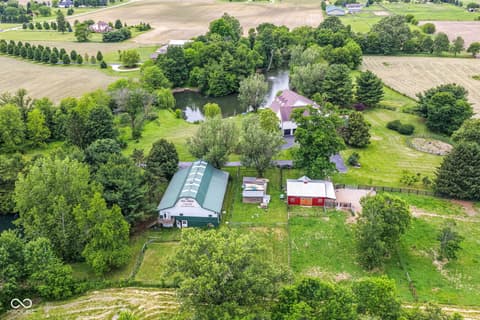 Aerial view at 11410 E 300 N, Sheridan, IN
