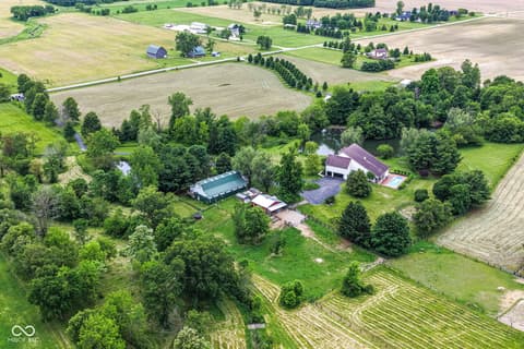 Aerial view at 11410 E 300 N, Sheridan, IN