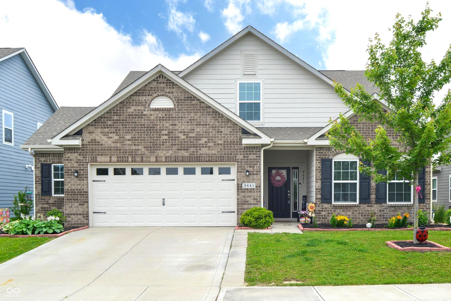 Front exterior at 9641 Pica Drive, Fishers, IN