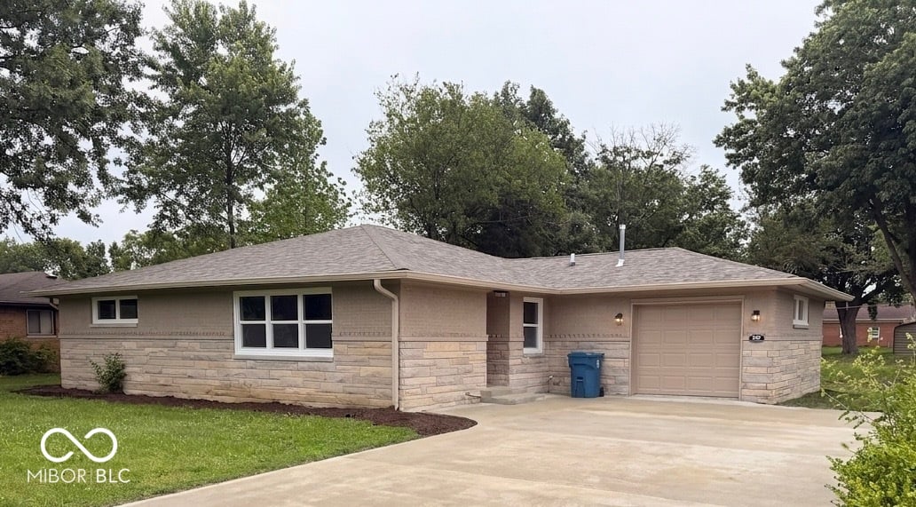 Front exterior at 239 Kirk Drive W, Indianapolis, IN