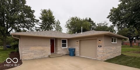 Front exterior at 239 Kirk Drive W, Indianapolis, IN