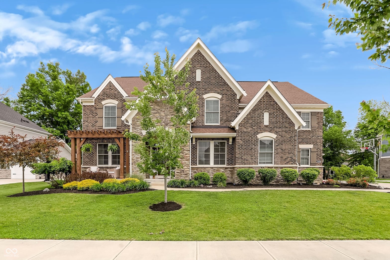 Front exterior at 12059 Chapelwood Drive, Fishers, IN