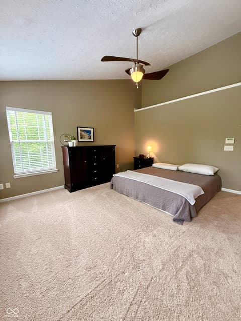Primary bedroom at 9098 Rider Drive, Fishers, IN
