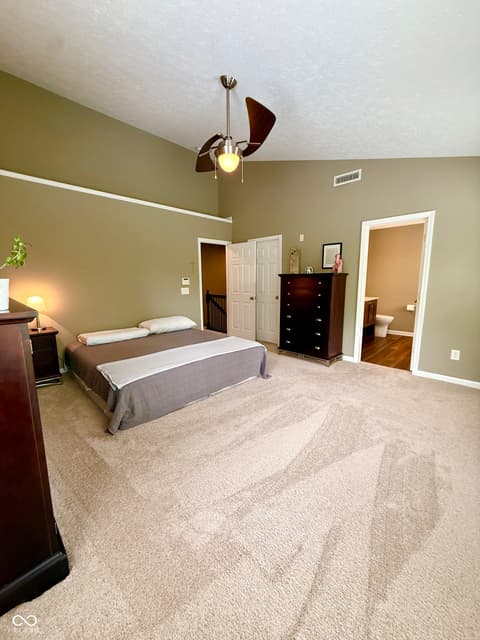 Primary bedroom at 9098 Rider Drive, Fishers, IN