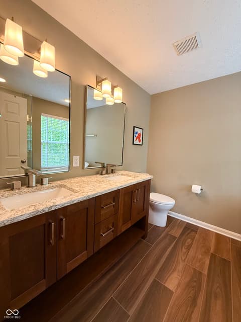 Primary bathroom at 9098 Rider Drive, Fishers, IN