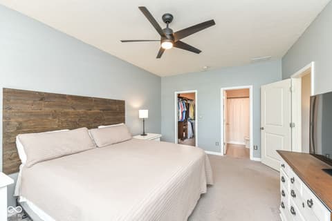 Primary bedroom at 1410 Bigleaf Circle, Sheridan, IN
