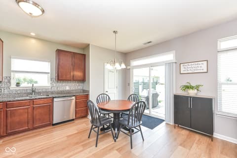 Dining room at 1410 Bigleaf Circle, Sheridan, IN