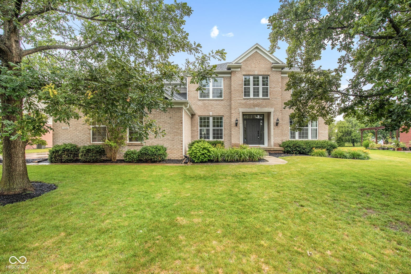 Front exterior at 13686 Monique Drive, Carmel, IN