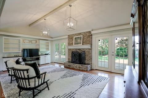 Living room at 8732 Green Branch Lane, Indianapolis, IN